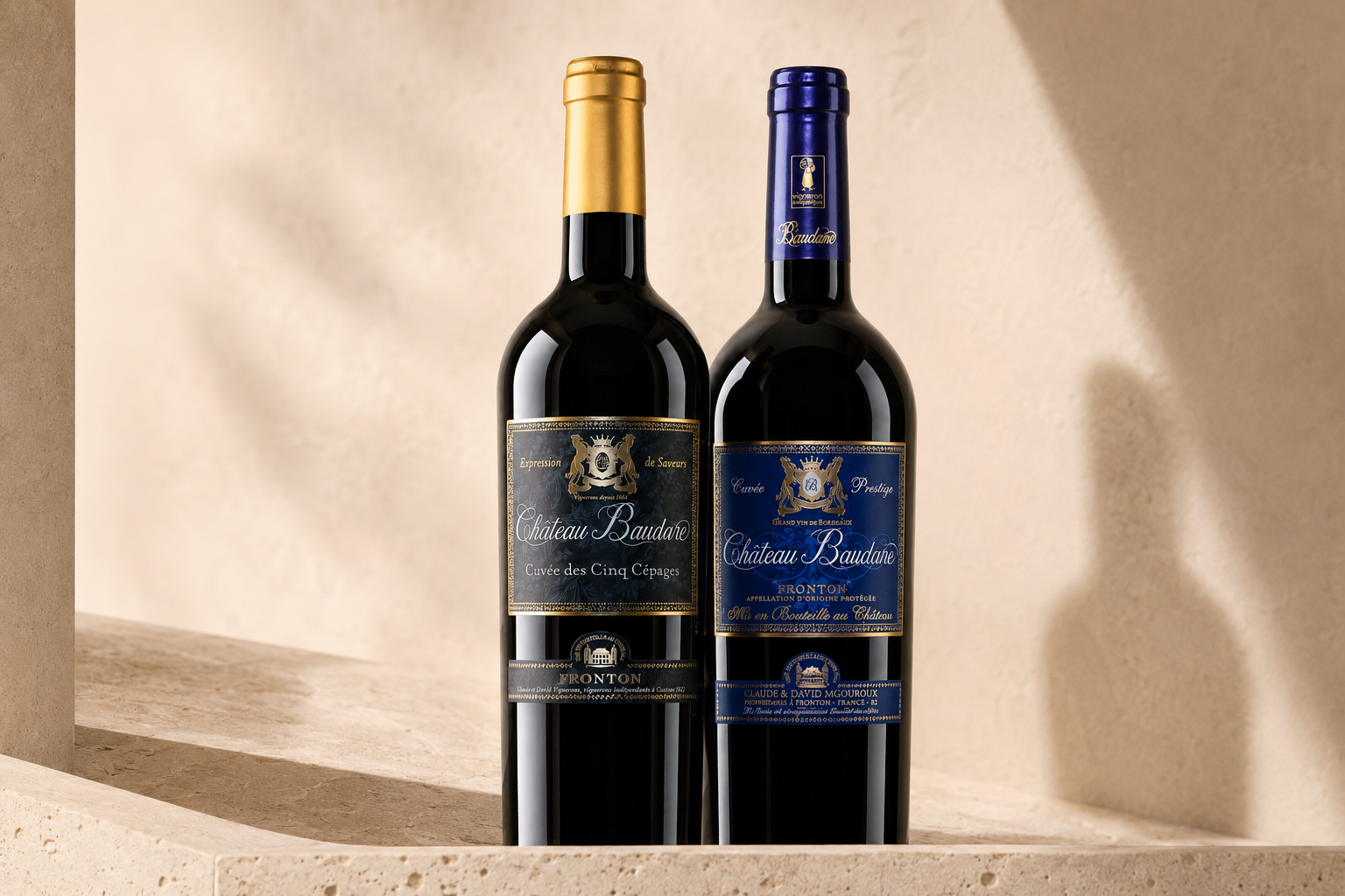 Groupe de bouteilles de la gamme Ancestrales
