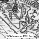 Carte ancienne de Villebrumier